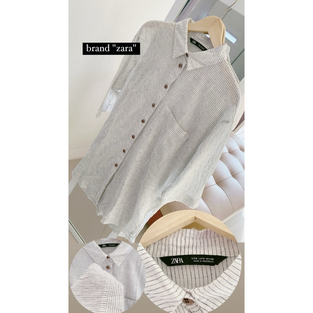 kemeja tunik zara salur preloved