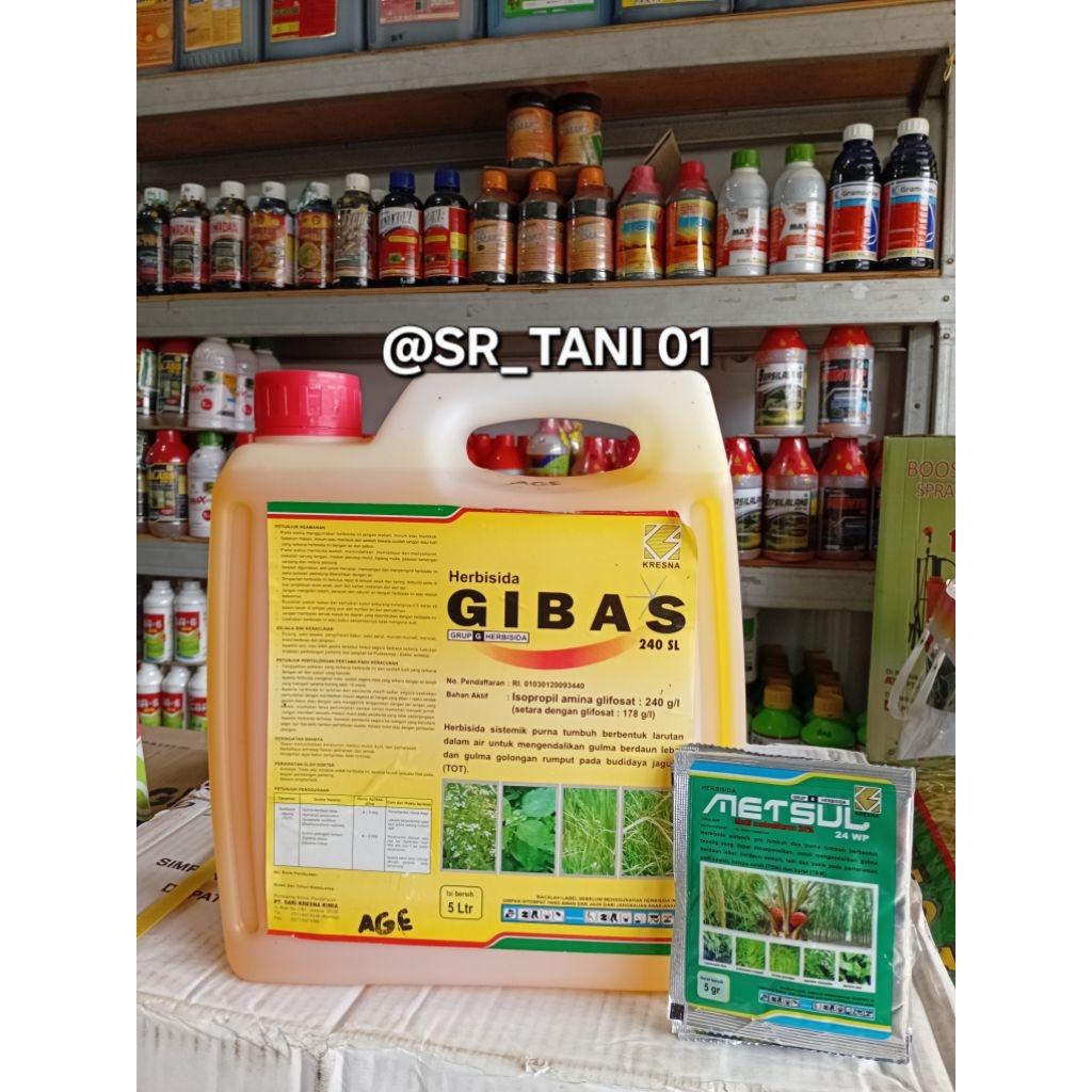 HERBISIDA SISTEMIK GIBAS 240SL 5LT