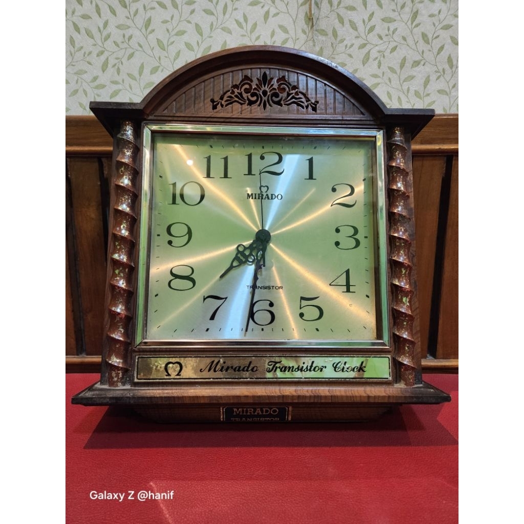jam dinding mirado transistor jadul