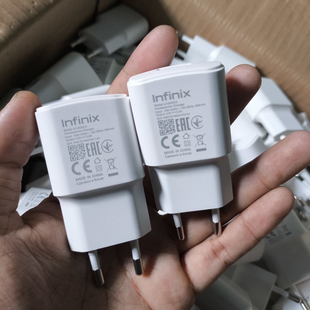 Travel Adaptor infinix 10W Original 100% Smart 8 Pro, Smart 7, Hot 20s DLL