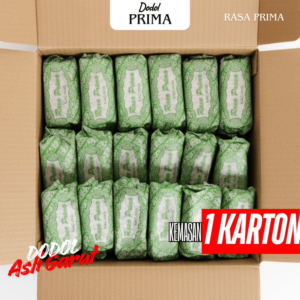 Dodol Kacang Kartonan 1 Karton 10 Kg Asli Garut Manis Legit Premium Super Murah - Rasa Prima Kacang 