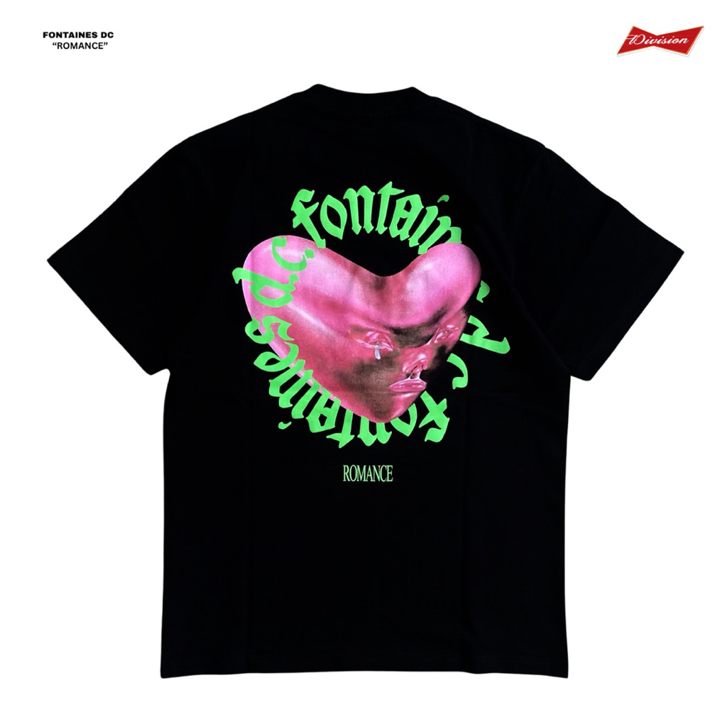 Fontaines Dc - Romance Tshirt - Black | Baju Band
