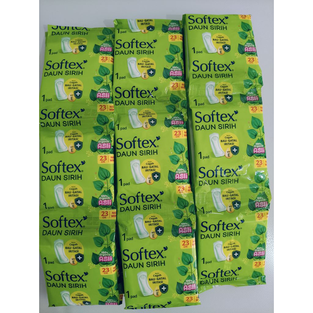 SOFTEX DAUN SIRIH NON WING RENCENG 23CM ISI 10PCS