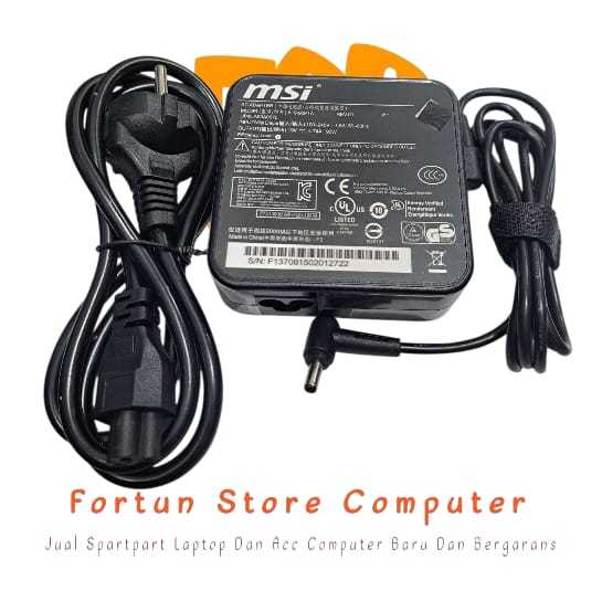 Adaptor Charger MSI Modern 14 B11SB B11SBL B11MO MS-14D2 MS-14D3 19V 4.74A