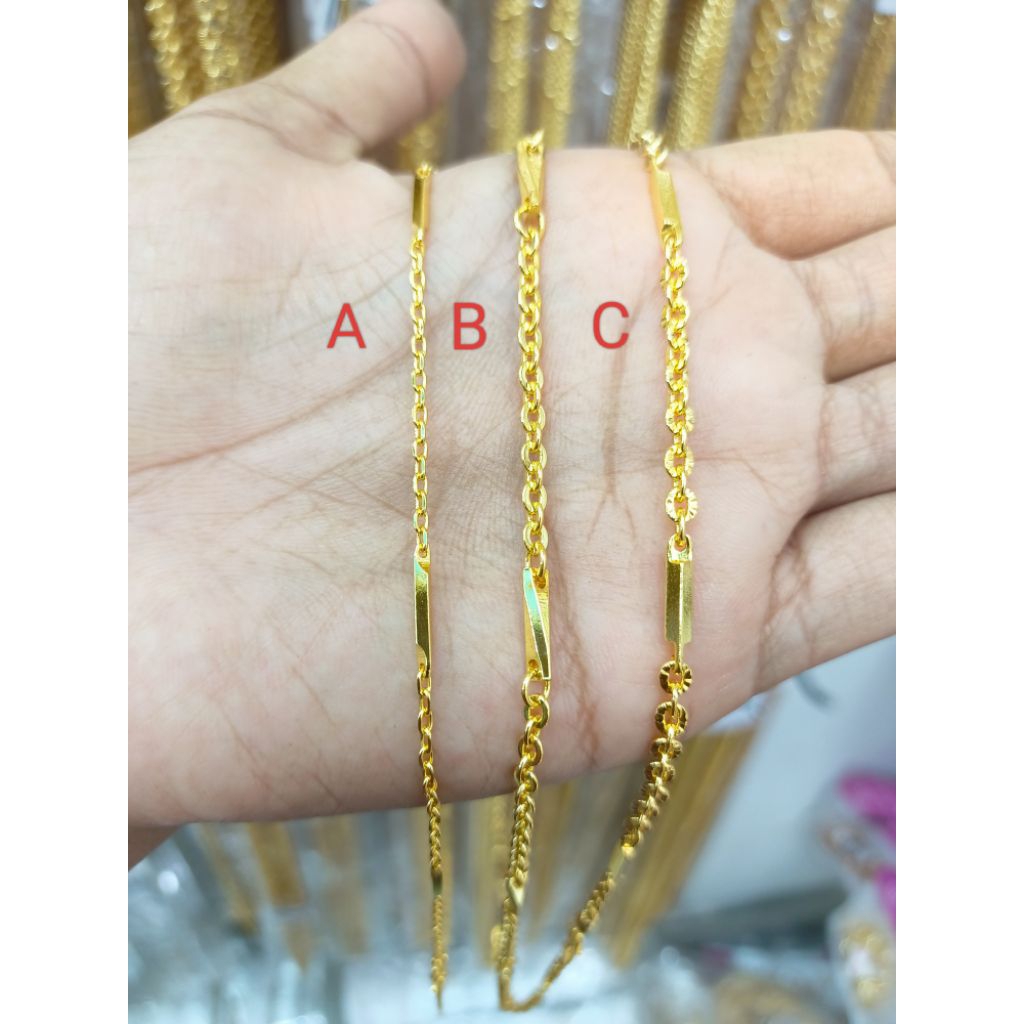 Kalung lapis emas kuning 24k | kalung pria | kalung wanita | perhiasan kuning emas