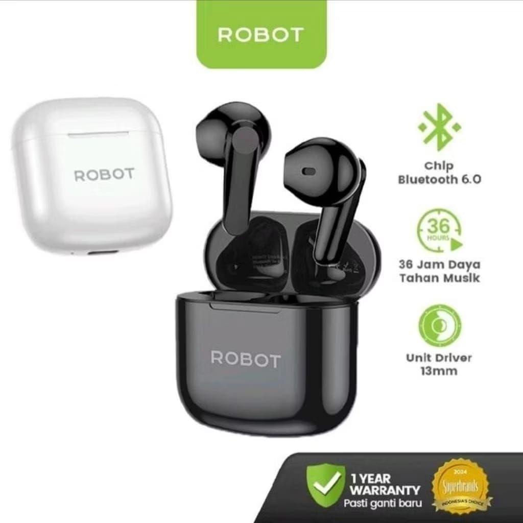 Robot Encobuds 2 TWS Bluetooth 6.0 Full bass Driver 13mm Original