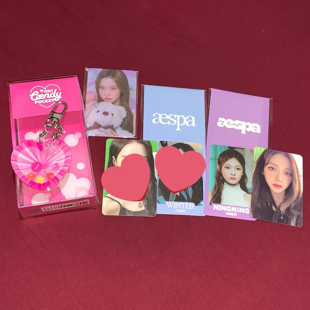 [Ready Stock] jastip kwangya clearance sale shaker keyring caendy winter trading card tc come to my 