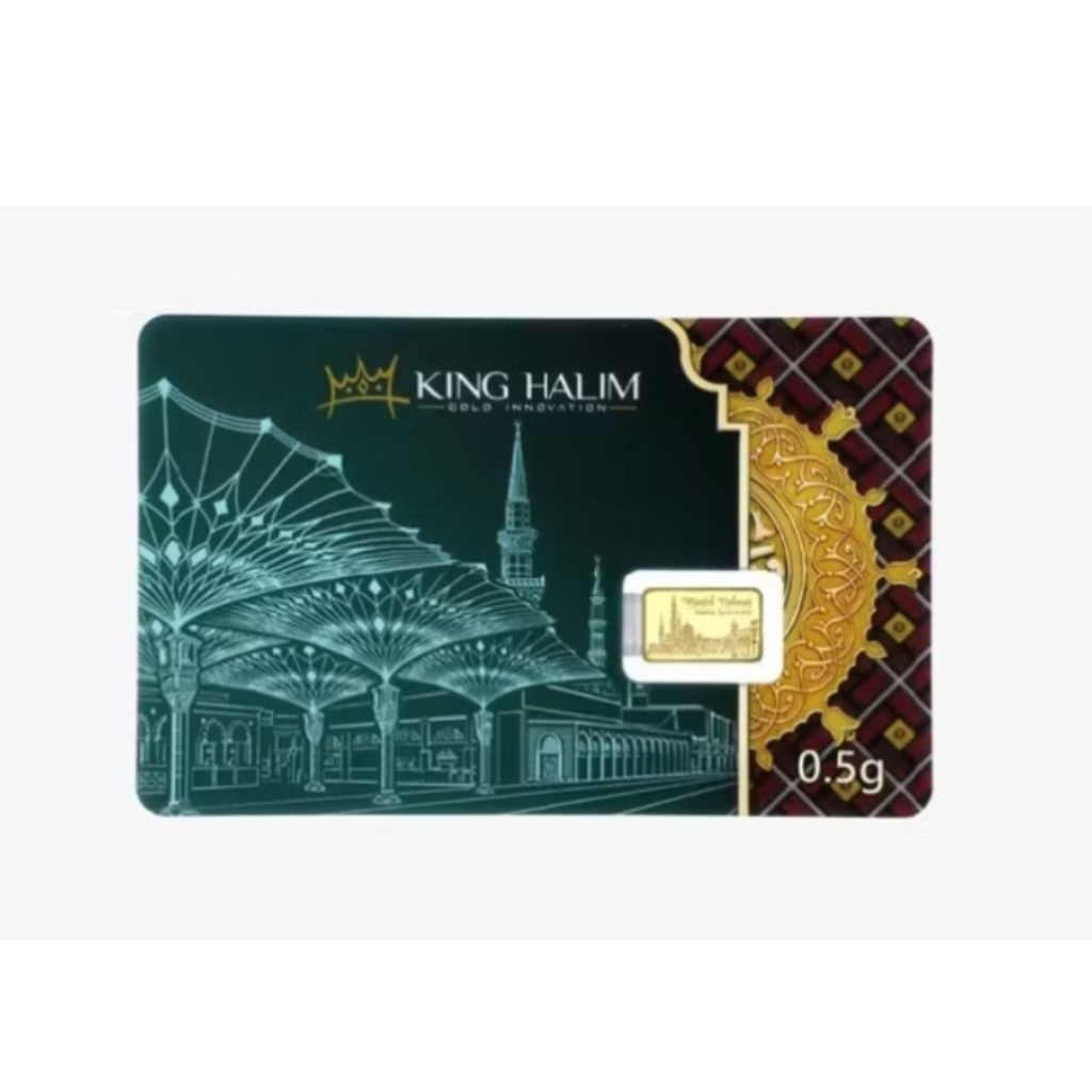 Logam Mulia king halim 0,5 gram masjid Nabawi