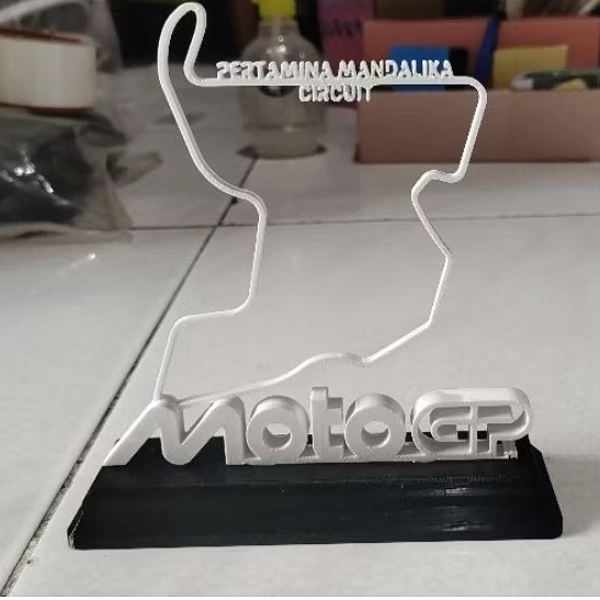 Miniatur 3D Sirkuit Mandalika MotoGP Pajangan meja motogp mandalika