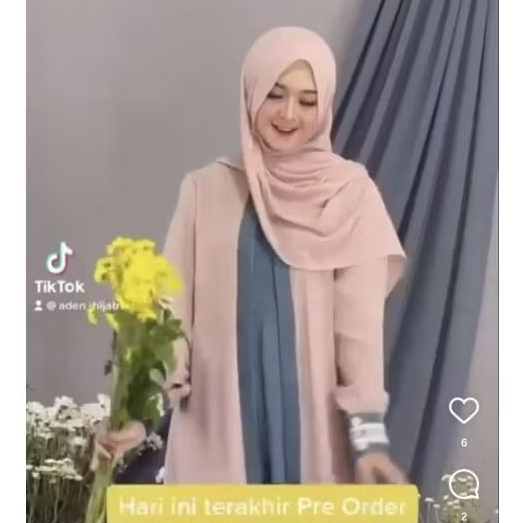 (PRELOVED) Aden Hijab Zulaikha Dress set Pasmina