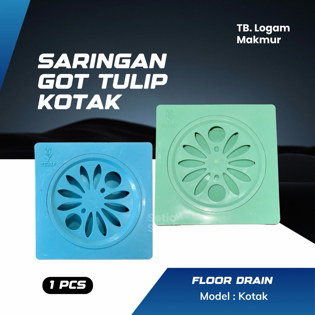 TULIP Afur Saringan Got Kamar Mandi Kotak Avur Floor Drain - 1 pcs