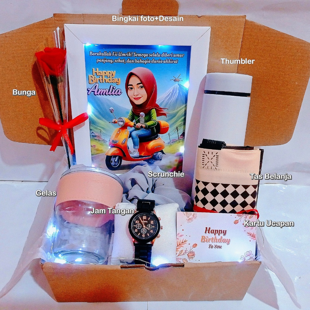 Kado Hampers Hadiah Ulang Tahun Wanita Kado Anniversary Kado Pernikahan Kado Wisuda Gift Box Untuk P