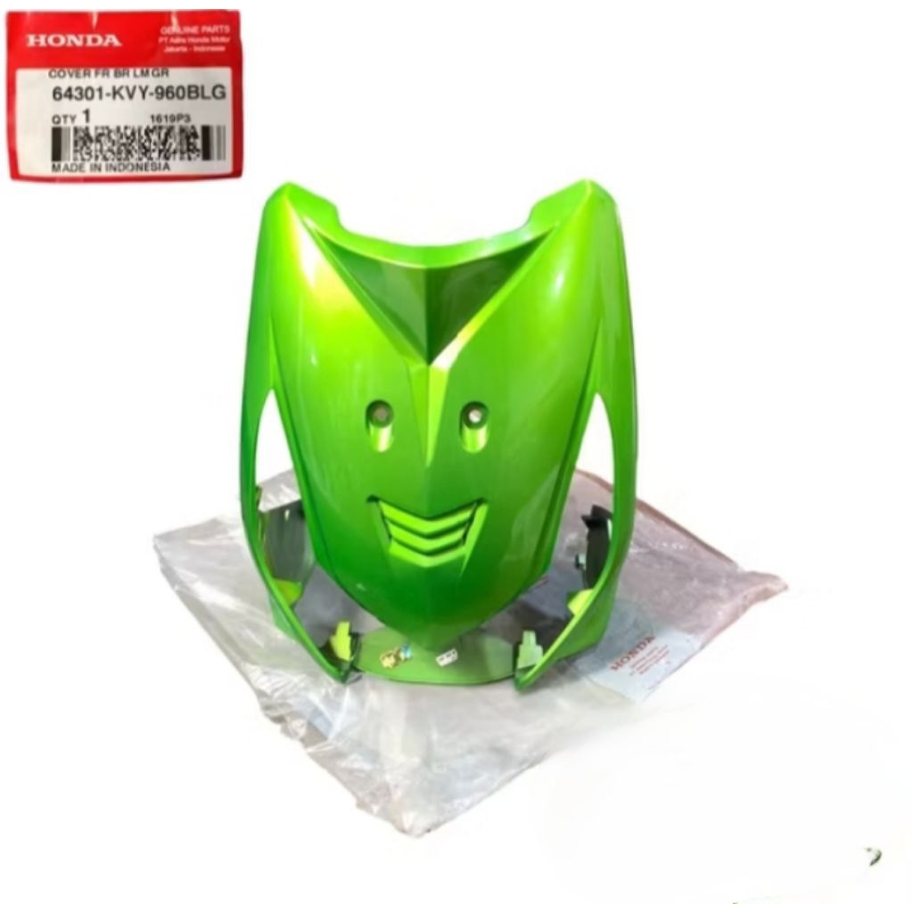 cover tameng depan beat karbu 2008-2012 hijau original AHM