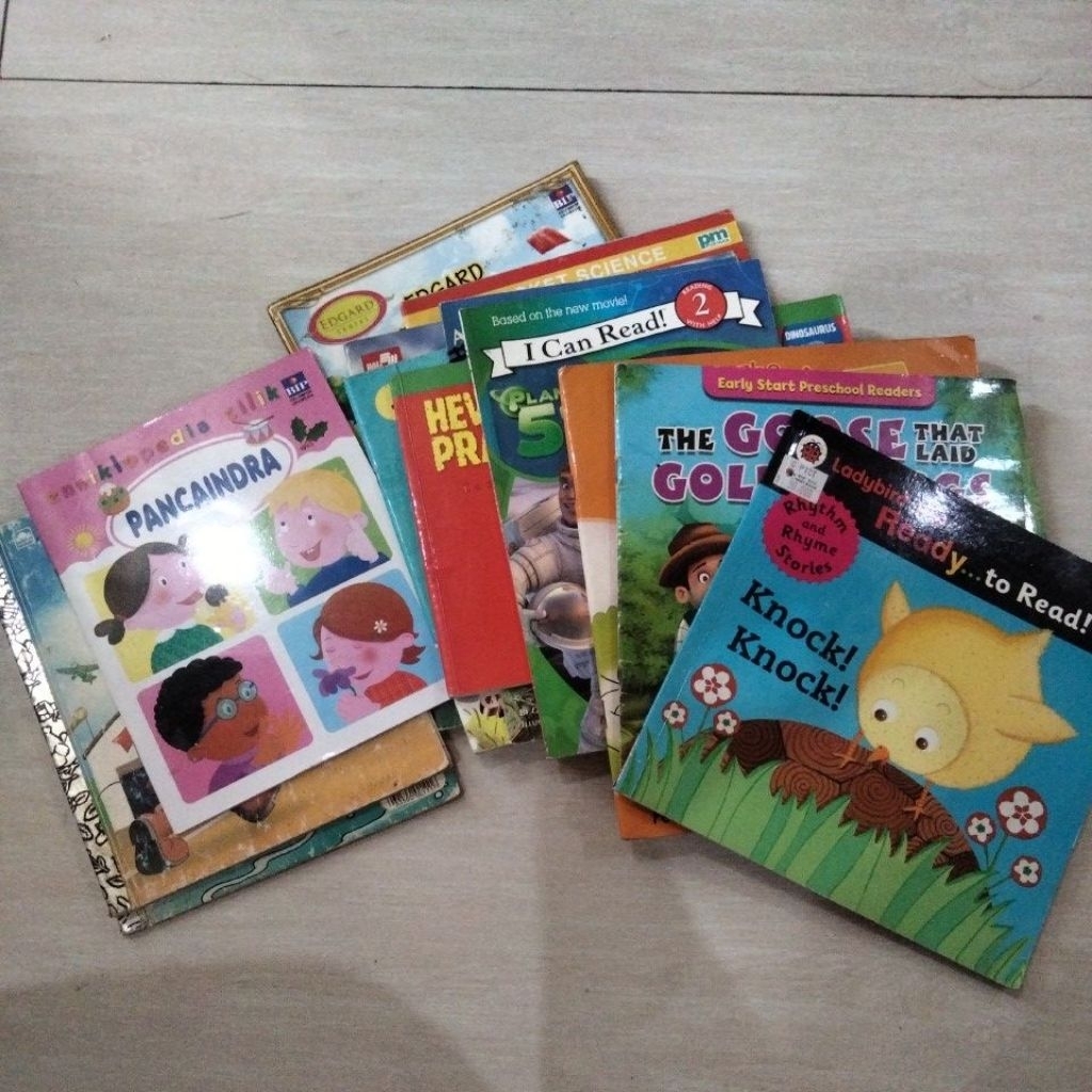 Buku Preloved anak, buku pengetahuan anak bekas