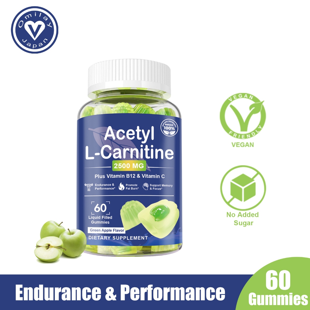 Omilay L Carnitine Gummy Suplemen Pre Workout Speeds Muscle Recovery L Carnitine Slimming Fat Burner