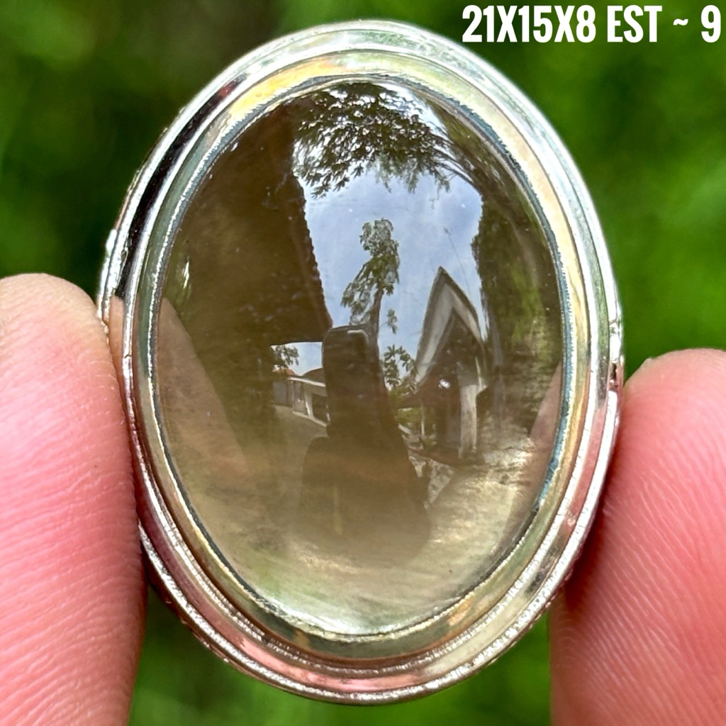 NATURAL BATU AKIK KECUBUNG ASAP GIWANG