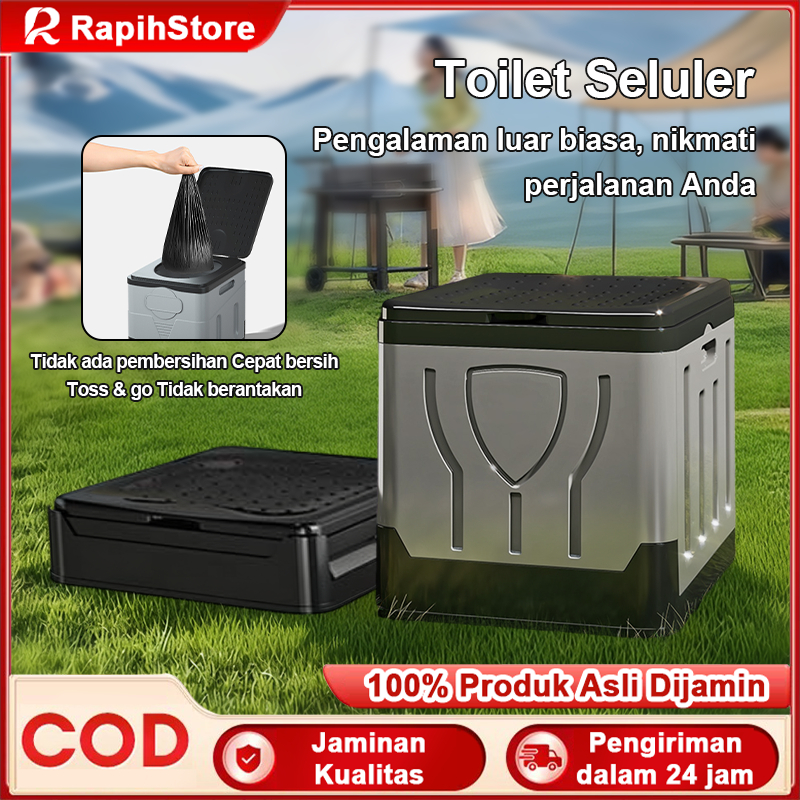 Mobile Toilet Lipat Luar Ruangan Duduk Portable Lansia Portable Toilet Pregnant Women Adult Plastic 