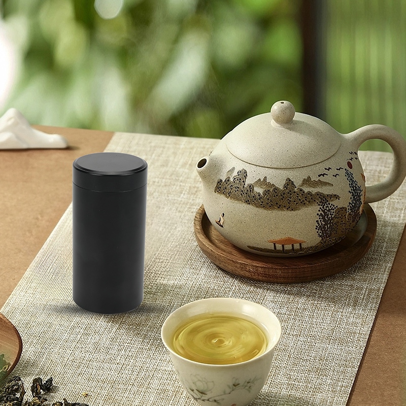 Tabung Teh Aluminium Premium Anti Lembab + Desain Premium + Penyimpanan Teh Kopi Bumbu Serbaguna