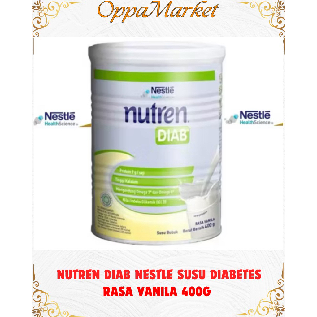 NUTREN DIAB Nestle Susu Diabetes Nutren Rasa Vanila 400G