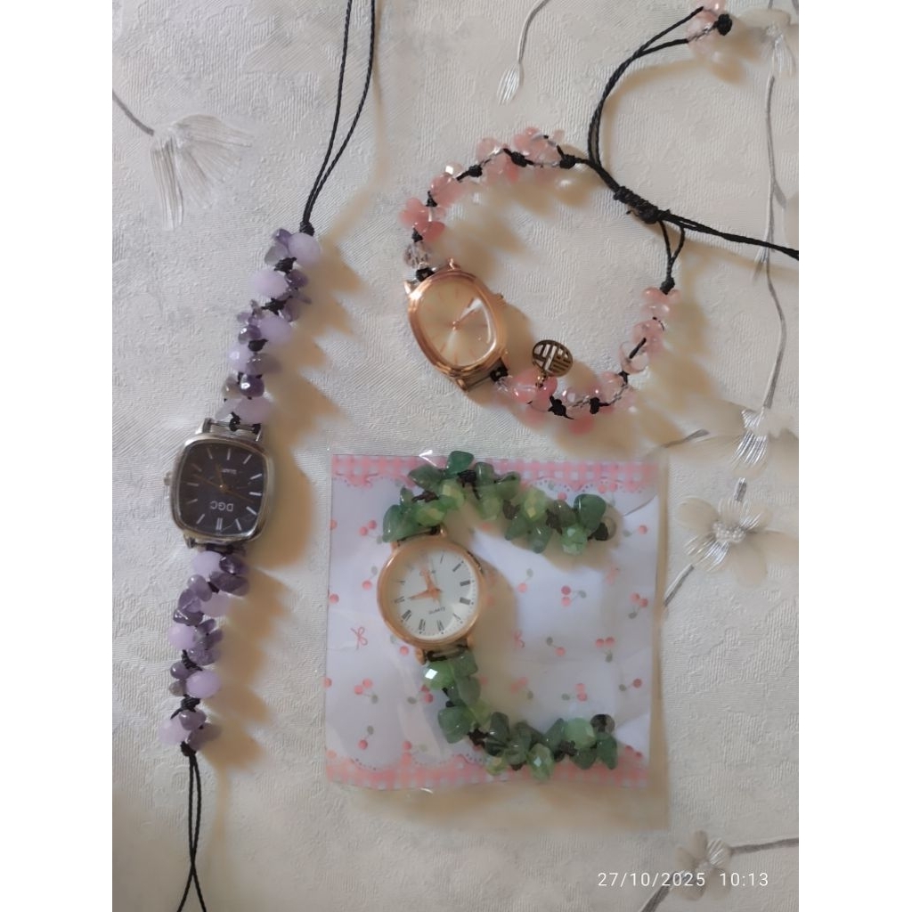 JAM TANGAN MANIK BATU ALAM, JAM TANGAN WANITA, JAM TANGAN KRISTAL CEKO, JAM TANGAN WANITA TERBARU, J