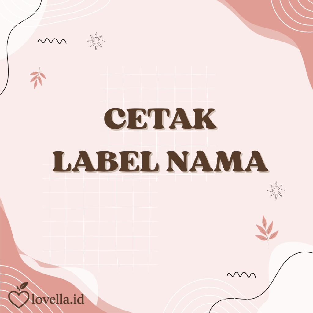 Cetak Label Nama Undangan - Cetak Stiker Nama Undangan