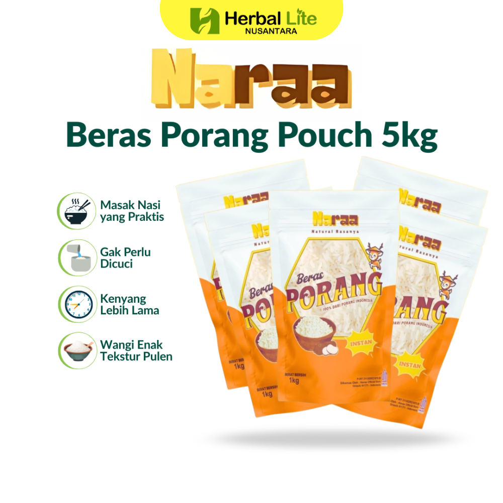Beras Porang Naraa 5kg Konjac Rice Premium Original