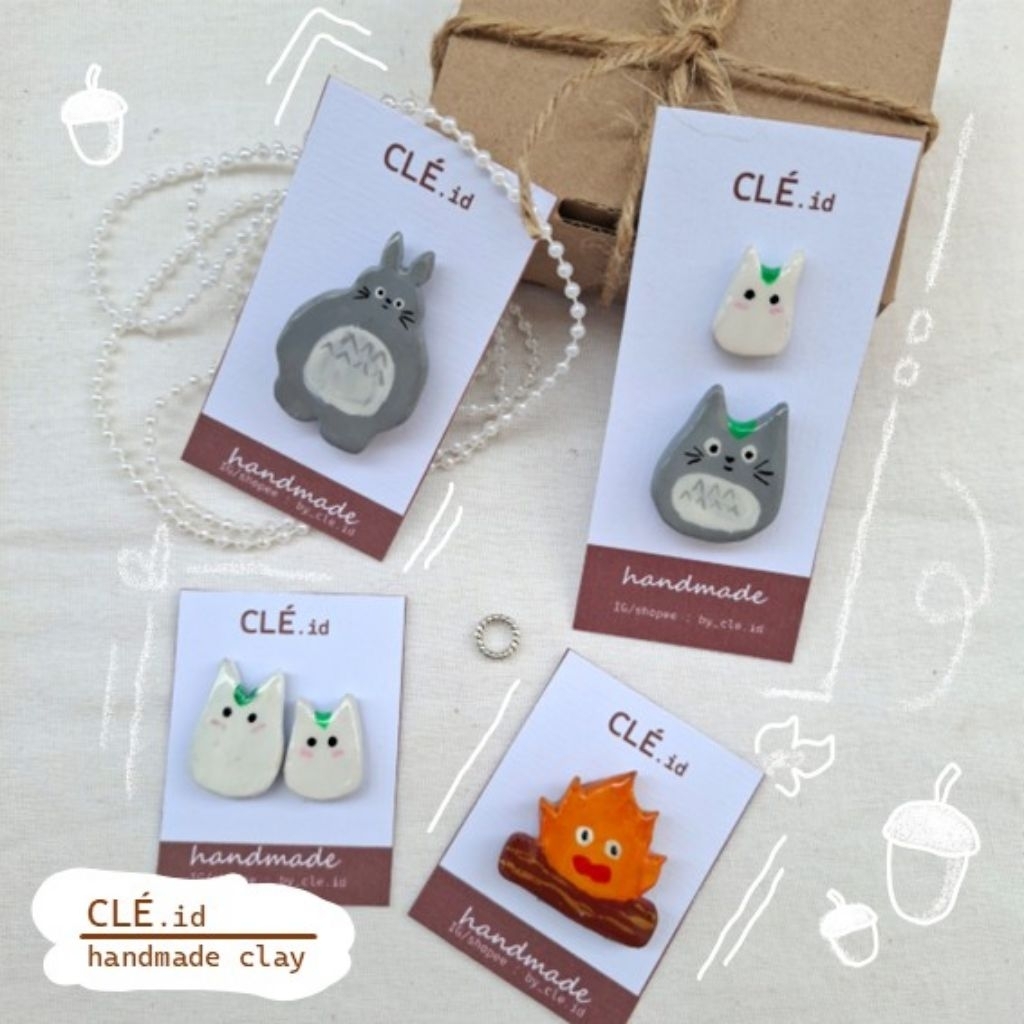 Magnet Kulkas Studio Ghibli - Totoro Calcifer