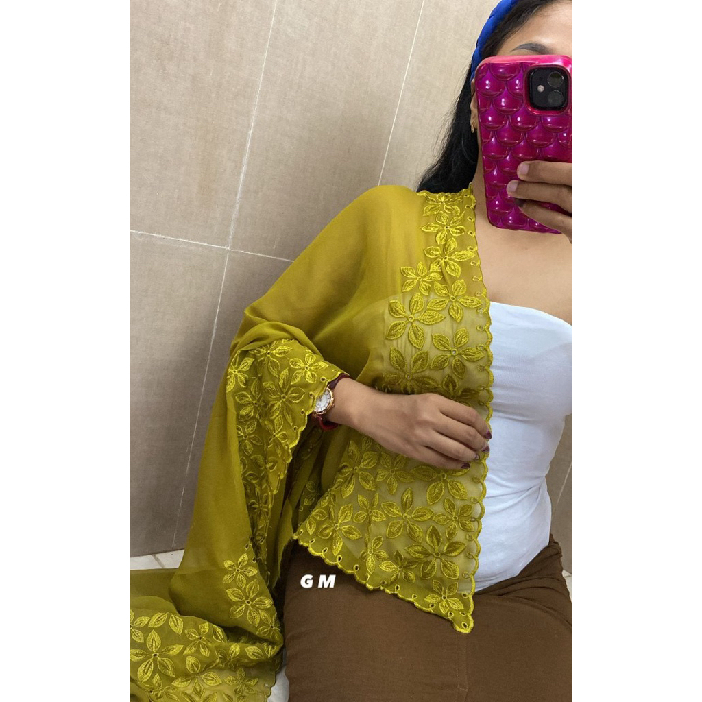 Bordir Lidya bahan crep