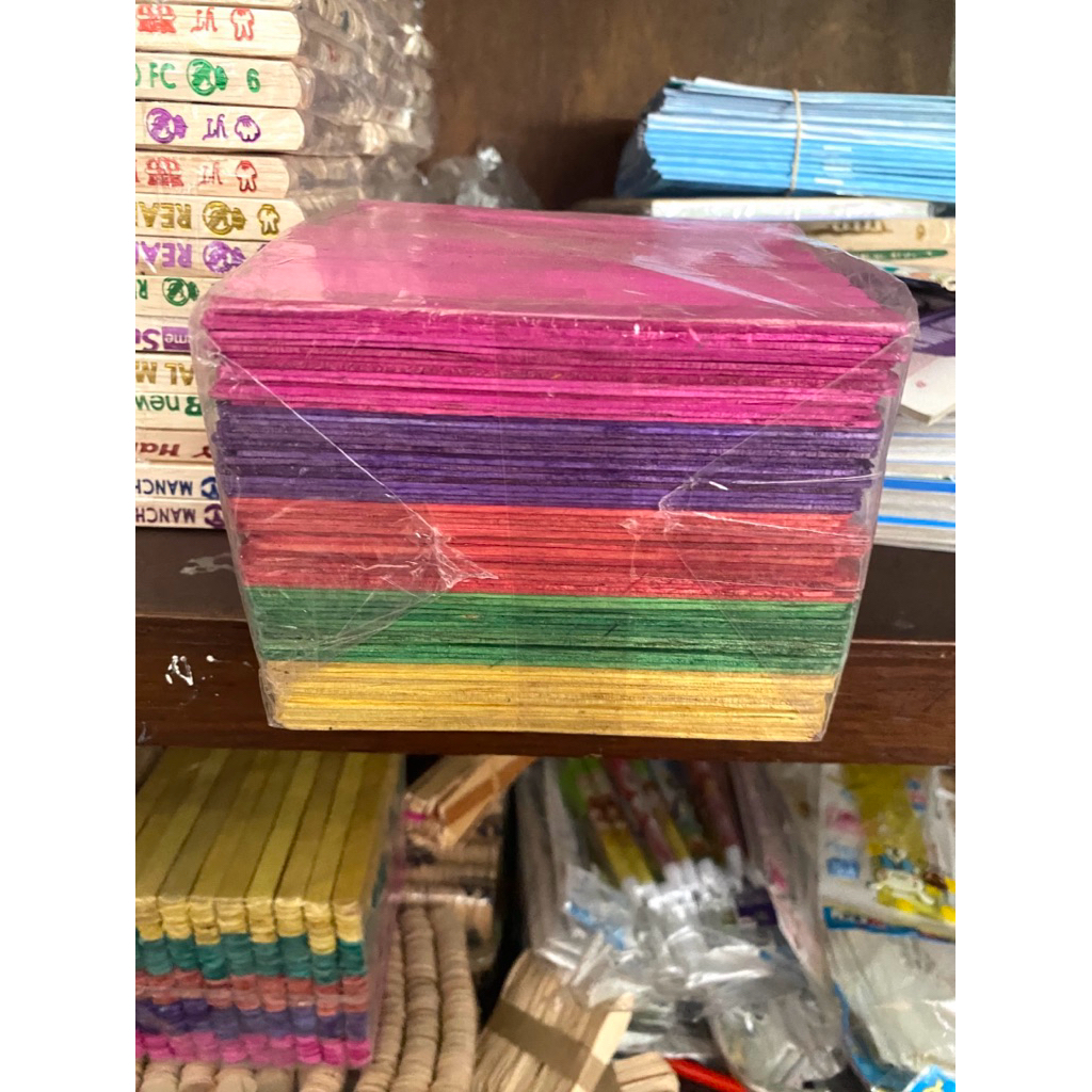 Mainan Anak Stik Kayu Pack Warna Warni