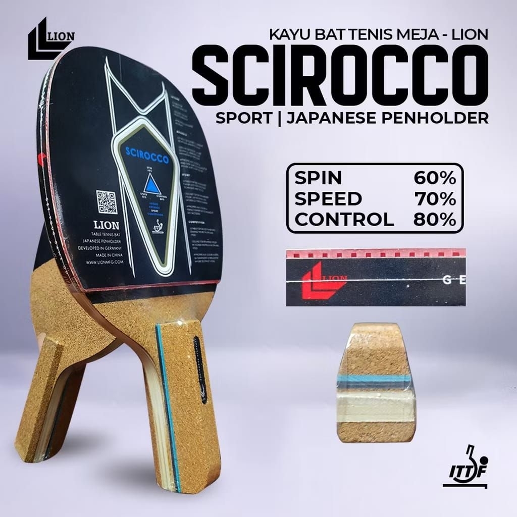 bet tenis meja LION  PENHOLDER SCIROCCO/BET PINGPONG LION PENHOLDER SCIROCCO