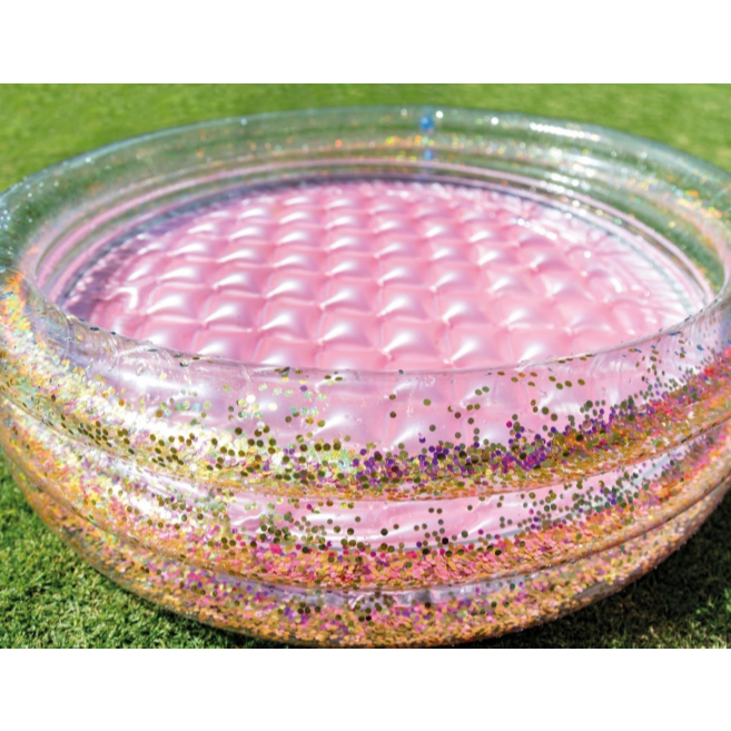Intex Glitter Mini Pool 57103 | kolam renang anak | Kolam Bulat Alas Gelembung Intex