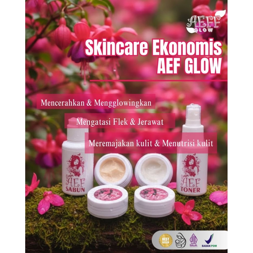 SEPAKET PERAWATAN WAJAH AEF FREE KAPAS