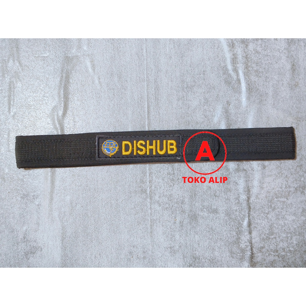 Sabuk Dishub (Hitam) - Sabuk Perekat Dishub - Ikat Pinggang Dinas Perhubungan - Sabuk Prepet Dishub