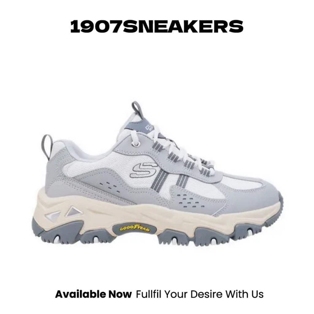 Sepatu Sneakers Pria Skecher D'Lites Hiker - Grey SKE237420LTG
