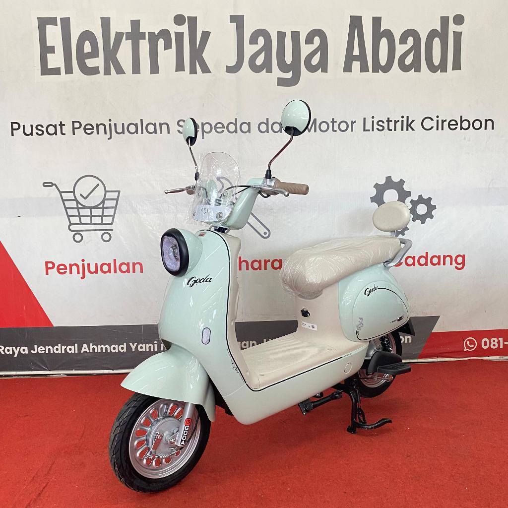 Promo Terbaru Sepeda Listrik  GODA 001 Lemon Anti Air Kuat Di Tanjakan