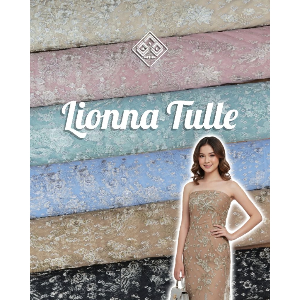 [NEWEST ARRIVAL] LIONNA VIRENZE ANASTASIA ALESSIA 3D  MULTITONE TULLE GARDEN TULLE EMBORDIERY MULTIC