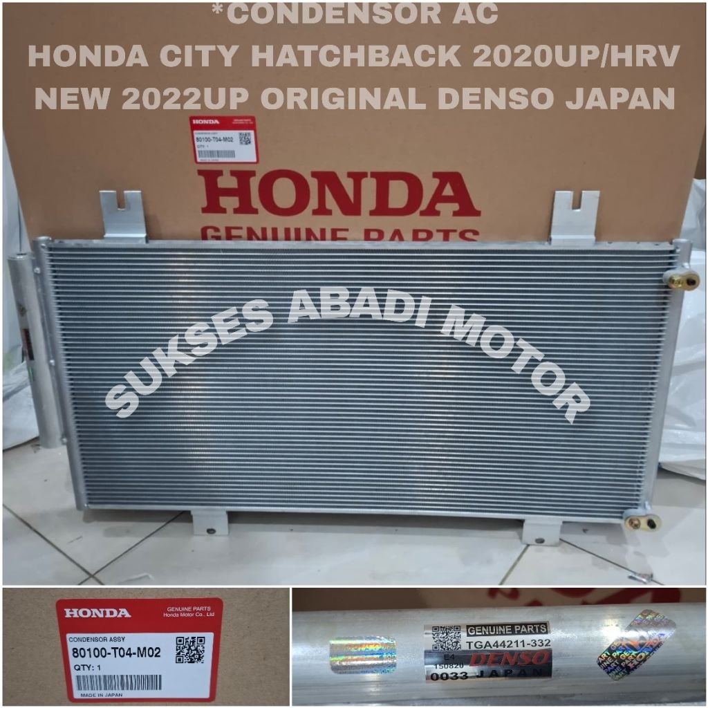 CONDENSOR AC KONDENSOR AC HONDA CITY HATCHBACK 2020UP MEREK DENSO JAPAN ORIGINAL