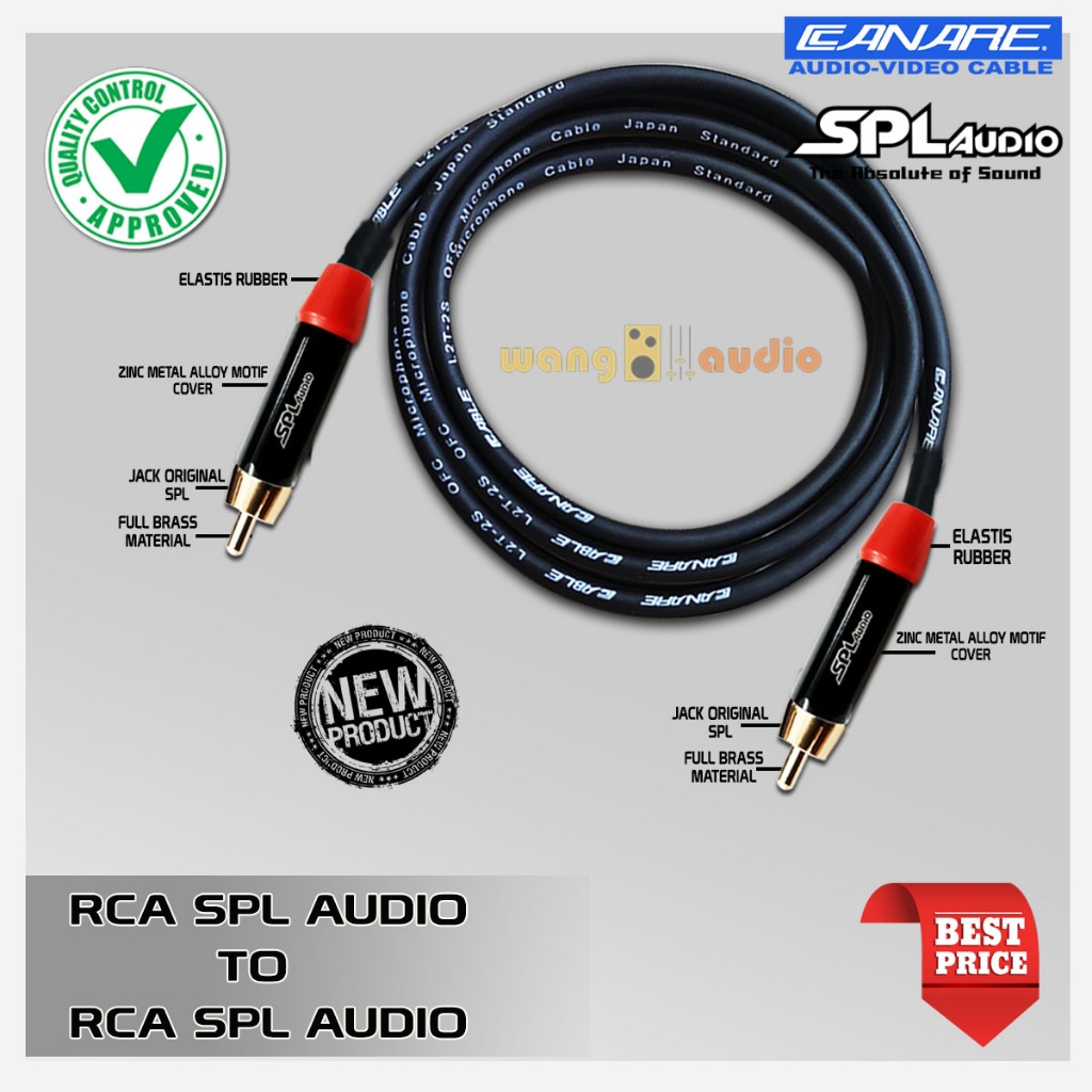 JAPAN STANDARD - Kabel audio / kabel speaker terbaik RCA SPL AUDIO to RCA SPL AUDIO - WANG