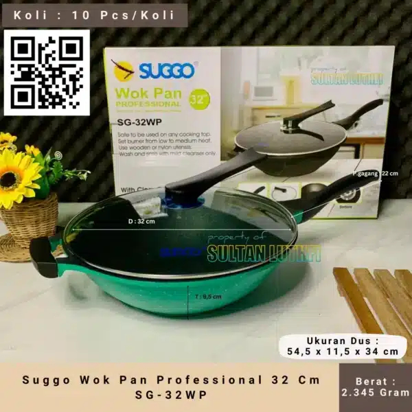 Suggo Wok Pan Professional 32 Cm SG-32WP