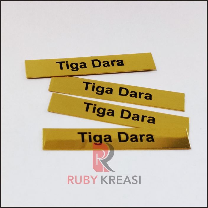 label plat kuningan custom