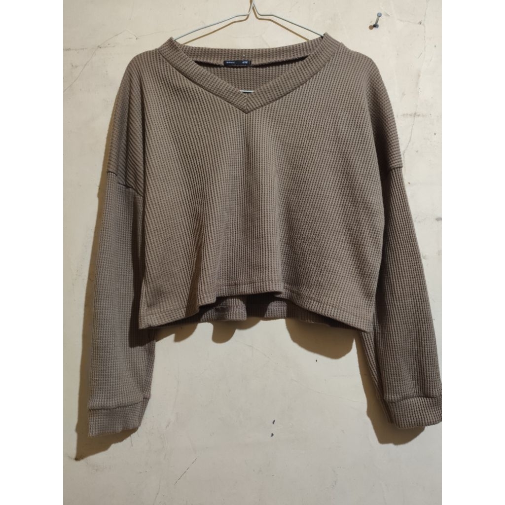 baju crop rajut wanita