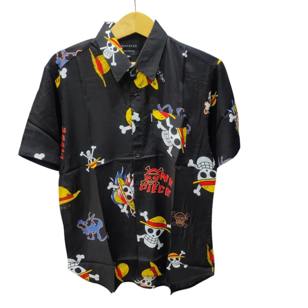 Kemeja Pria Lengan Pendek Tipe Motif Bahan Katun Rayon Ukuran Dewasa Baju Hem Hawai Pantai Filoshop