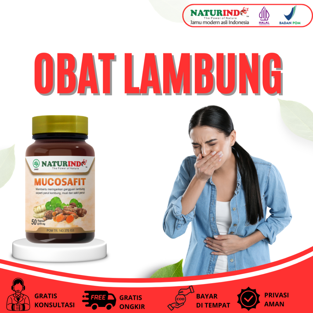 MUCOSAFIT Obat Lambung Asam Lambung Maag Kronis Gerd Tukak Lambung Herbal Naturindo