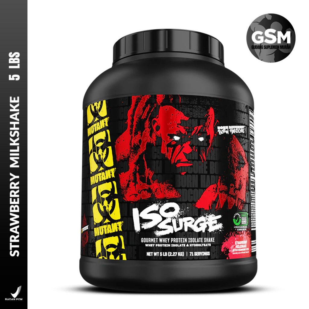 Mutant Hardcore Iso 5lb Suplemen Otot Gym