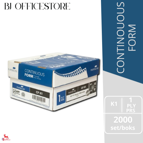 Kertas Continuous Form 1 Ply Putih Paperline / CF K1