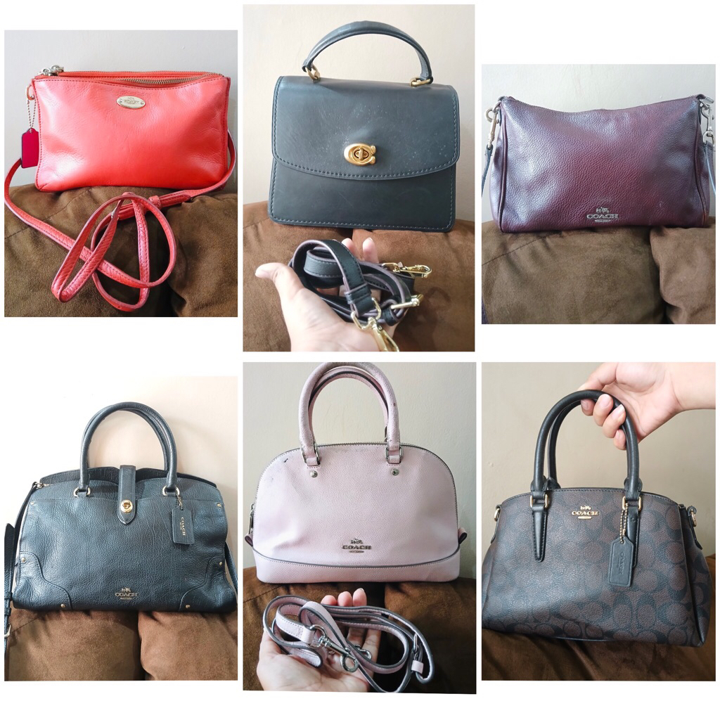 Tas Handbag Kulit Merah Bata Co PL