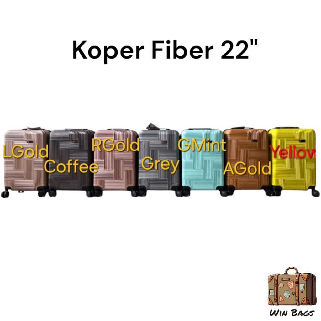 Koper Fiber Ukuran 22" Inch / 22 Inchi