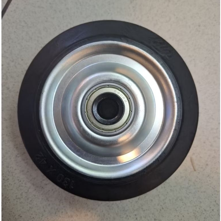 roda karet EDLY 5 inchi / roda trolly karet 5 inchi ( tanpa breket / rumah roda )