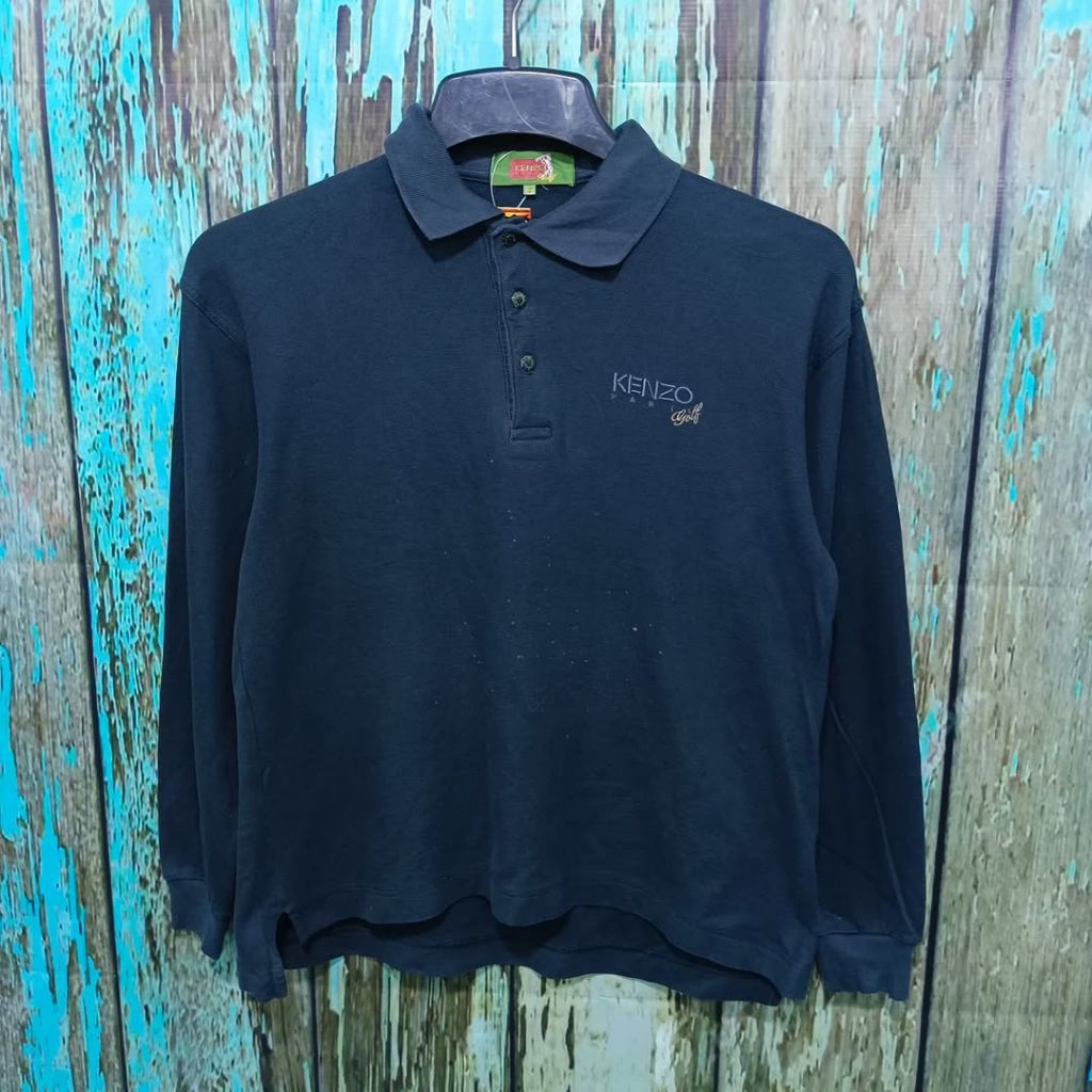 Kaos lengan panjang KENZO Size M pria wanita keren bagus