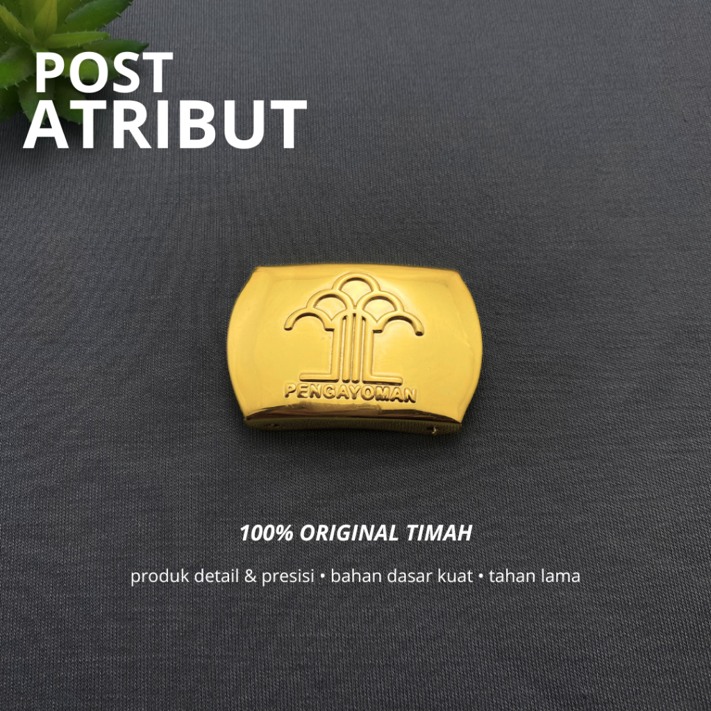 KEPALA GESPER PENGAYOMAN BRASSO/ KEPALA GESPER BRASSSO/ GESPER PENGAYOMAN/ GESPER BRASSO